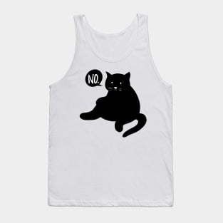 Black Cat Says No Tank Top